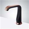 Fontana Commercial Black And Rose Gold Automatic Sensor Faucet